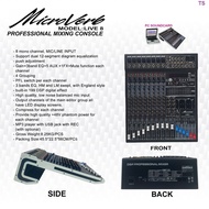 MIXER MICROVERB LIVE8 LIVE 8 8CH USB BLUETOOTH 1 YEAR WARRANTY ORIGINAL