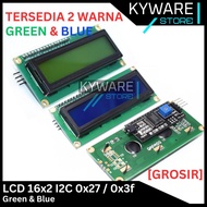 HIJAU LAYAR KYWARE LCD 16x2 I2C Module Blue Green Arduino Screen 1602 Greenbiru 16x02 lcd i2c lcd di