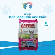 GREEN'S Cat Food Hair and Skin 8KG