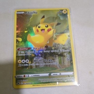 PTCG Crown Zenith Pokemon Pikachu Promo set and Leaf Pikachu GG30/GG70