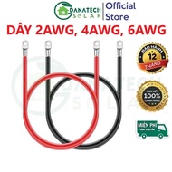 Battery connection wire, 2AWG 4AWG 6AWG lithium battery, super soft AWG wire, high heat resistance 2