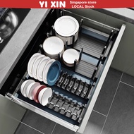 YIXIN Plate Organiser Kitchen Drawer Organiser Cabinet Organizer Dish Bowl Plate Rack Plate Holder