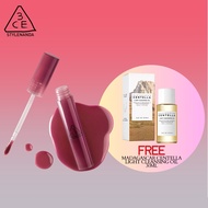Original 3CE Drop Glow Gel Lipstick, Non-Sticky Hydrating Formula, Bouncy Gel-Gloss High-Shine Glow