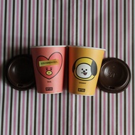 BTS Dunkin Donuts Cup Holder - Jimin Chimmy Photocard