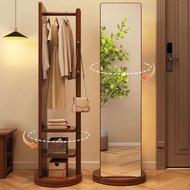 🌷 กระจกตั้งพื้น แบบเต็มตัว หมุนได้360 ํพร้อมชั้นวางของและราวแขวนเสื้อ e 998 e 999