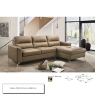 L-Shape Sofa 3 Seater Leather Sofa Mona  L Shape Sofa