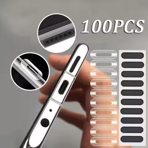 100/10pcs Charging Port Protector Film Sticker for IPhone 13 12 11Pro Samsung Xiaomi Universal Phone
