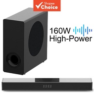 Soundbar for TV with Bluetooth and Speaker tv Soundbar, All-in-One Compact Soundbar, Includes Remote