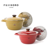 【官方直營】 雙耳附蒸盤琺瑯萬用鍋27cm-5.4L