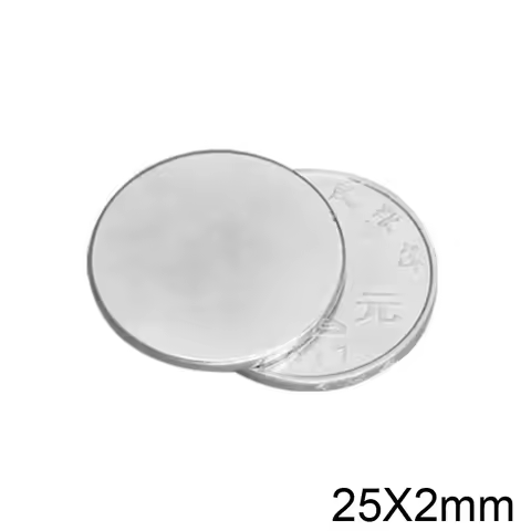 25x2 Round Powerful Magnetic 25mmx2mm Sheet Neodymium Magnet 25x2mm Permanent NdFeB Strong Magnets 2