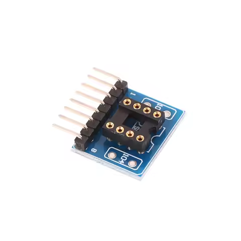 1PC Single-row ZIP SIP8 Package Convert To Dual-row DIP8 Socket NJM5532 4558 4560 4580 4565 2114L HI