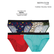 Avon Mens Club DIEGO 5 in 1 bikini brief pack