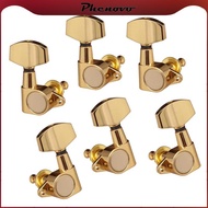[Phenovo] Sealed 3R3L Tuning Pegs Machine Heads Tuner for Folk Guitar Replacement handle 3R3L