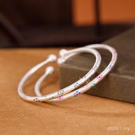 S999 Cloisonne Blossoming Exquisite Bracelet Plum Blossom Pure Silver Cute Yilu Silver Bracelet 9 Na
