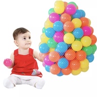 บอลสีพลาสติก 7.5 cm / 7.5 ซม. ลูกใหญ่ บอลนิ่ม สีสันสดใส บอล บ้านบอล บอลพลาสติก