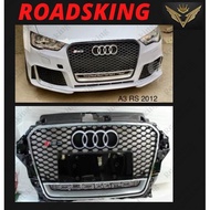 AUDI A3 R3 QUATTRO LOGO FRONT GRILL 17~19 FACELIFT