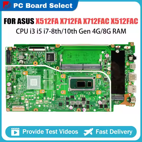 For ASUS VivoBook X512 X512FA X512FB X512FC X512FFR X513FF X511FF X512FG X515FF X512FF Motherboard 1