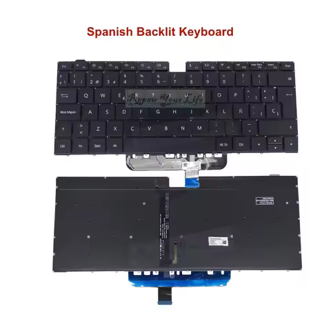 2H-BCQSPH80121 UK/GB US Spanish Backlit Keyboard For Huawei MateBook D14 2020 D15 9Z.NG2LN.001 SP/ES