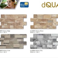 ready Keramik Dinding Batu Alam Interlock Roman dQuarry Ukuran 30x60