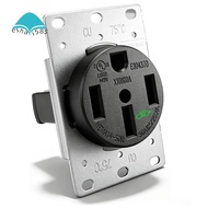 NEMA 14-50 Outlet for EV Charging 3-Pole 4-Wire 125/250V Flush Receptacle for EV, RVS, Large Electri