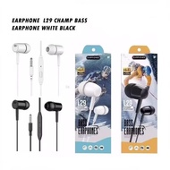 Earphone Headset L-29 Colokan 3.5 Universal Extra Bass Headset L29 Handsfree Earphone Hf Kabel Stere