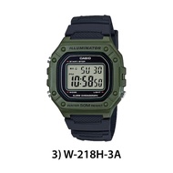 CASIO W-218H W-218H-1A W-218H-2A W-218H-4B W-218H-3A W-218H-4B2 100% ORIGINAL MAN General Black Resi