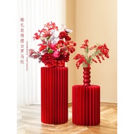 Wedding Supplies Daquan On-site Layout Engagement Table Dessert Table Paper Craft Folding Red Roman 