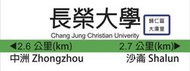 LED站名小燈 283長榮大學站 沙崙線