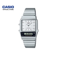 Casio Vintage AQ-800E-7A Silver Stainless Steel Band Women Watch