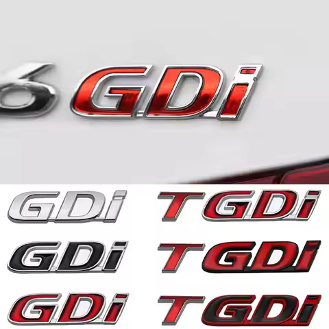 Metal Car Body Rear Trunk Emblem Sticker Badge for GDI TGDI Accent h1 Trajet Sonata Getz Verna Tucso