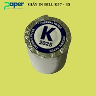 Thermal bill printing paper K57 45mm sales invoice printing paper thermal paper roll