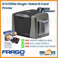 FARGO DTC1250e ID Card Printer - Single Sided PVC Card Printing - VERICARDSYS