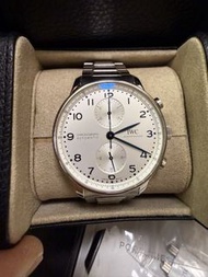 IWC Schaffhausen Portugeser Chronograph IW371617 香港行貨，原裝鋼帶，原廠保養