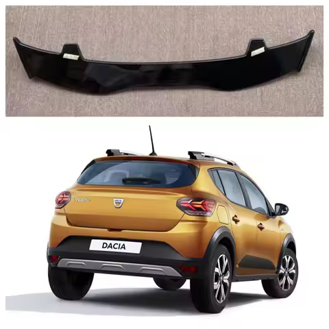 Spoiler Bibir For Dacia Sandero Kualitas Tinggi ABS Plastik Hatchback Atap Sayap Belakang Aksesori M