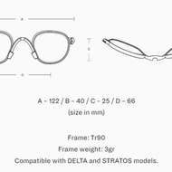 ALBA OPTICS OPTICAL CLIP UNTUK STRATOS DELTA SOLO ANVMA KACAMATA CLIPS