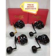 Opass Cranx Master III SW301HG/SW301XG jigging &Baitcasting Reel with free extra handle & 8X braided