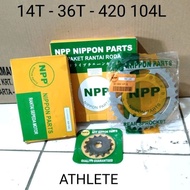 ATHLETE NPP 14T 36T 420 104 GEARSET
