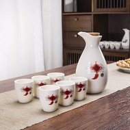 Bộ Ấm Rượu Và Ly Bằng Gốm Sứ 1 Pound Phong Cách Nhật Bản Bộ Đồ Uống Gia Đình Bộ Ấm Rượu Trắng Và Rượ