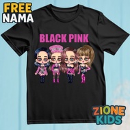 Girls' T-shirts Glamorous StyleBlackpinks – Black Kpop Clothes CuteELEGANs – Zione Kids