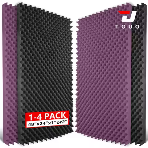 TOUO Egg Cotton Wall Soundproofing Panels 1-4Pack Acoustic Foam 47.2"x23.6" Noise Control Perfect fo