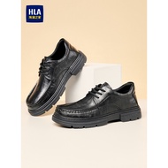 HLA/Hailan House Men's Shoes 2026 New Style Autumn Men's Leather Shoes Business Fashion Commuter Int