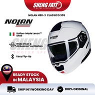 NOLAN N90-3 CLASSICO (305) Full Face Helmet Motor Topi Keledar Keselamatan SIRIM Helmet Flip Up SHEN