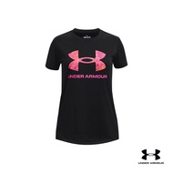 Under Armour เสื้อแขนสั้น UA Tech™ Print Fill Big Logo สำหรับเด็กผู้หญิง