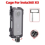 Multi-Function Expansion Metal Rabbit Cage Frame For Insta360 x3 Aluminum Alloy One x3 Panoramic Cam