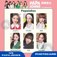 [6 pcs/set] IVE ‘Papa John’s’ Album Photocards with BACK print (Customized)