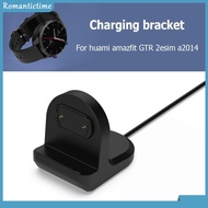 ✼ Romantic ✼  Watch Charger Charging Stand for Amazfit T-Rex2 GTS3 GTR2 Bip U (Black)