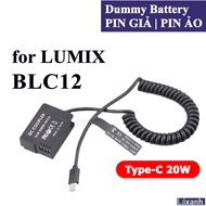 Dummy Type-C BLC12 | Pin giả pin ảo pin dummy battery DC Coupler Pana Lumix BLC12 DMW-BLC12 G9 G95 G