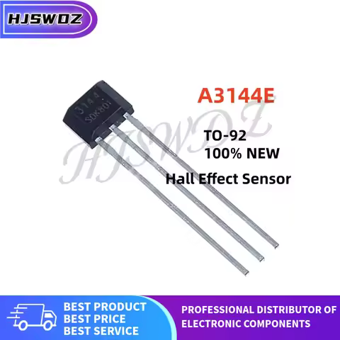 10-100PCS A3144E A3144 3144E A3144EUA-T TO-92 Hall sensor 100% New and quality IC