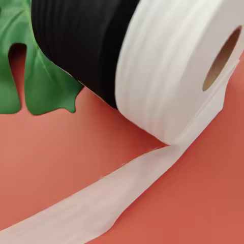 10m 30D Adhesive Lining 3.5cm 5cm 7cm 10cm Black White Roll Cloth Lining Single-sided Adhesive Tape,