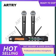ARTRY AR3 2 Channel Wireless Microphone System Dual Handheld Uhf Professional Karaoke Microphone